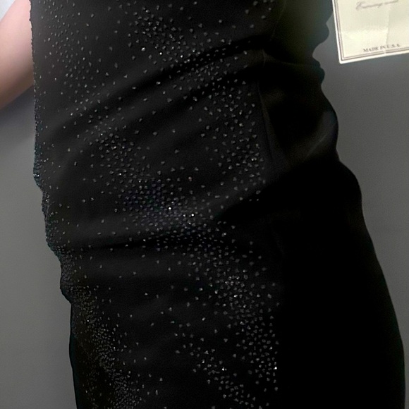 Bodycon Black beaded elegant Evening wear mermaid dress size medium - Picture 6 of 16